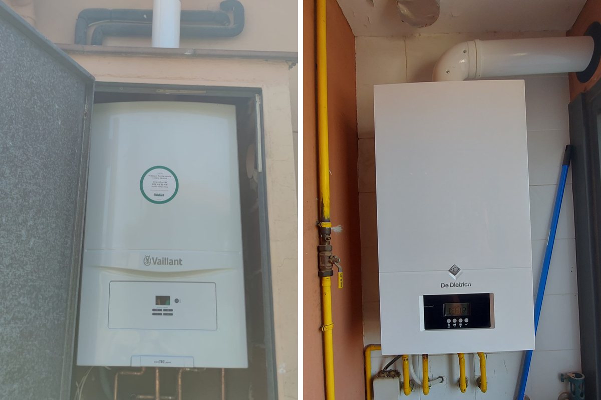 Caldera Vaillant i caldera Hermann instal·lades a Girona